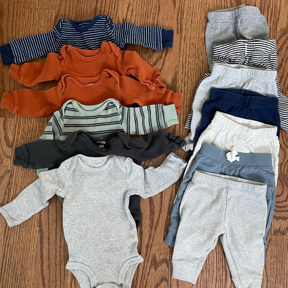 3M Carters, Simple Joy by Carters bodysuits/onesies and pants